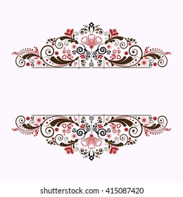 vector vintage floral  background
