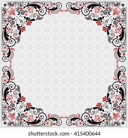 vector vintage floral  background