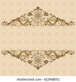 vector vintage floral  background