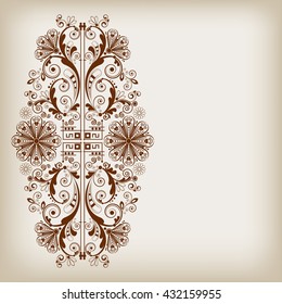 vector vintage floral  background