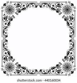 vector vintage floral  background