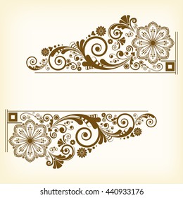 vector vintage floral  background