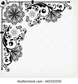 vector vintage floral  background