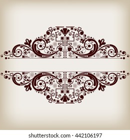 vector vintage floral  background