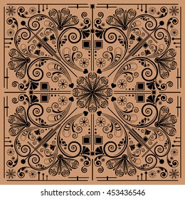 vector vintage floral  background
