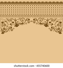 vector vintage floral  background