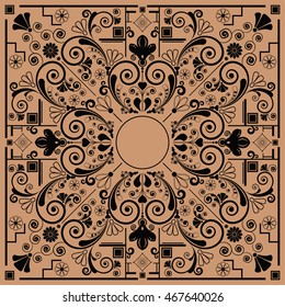 vector vintage floral  background