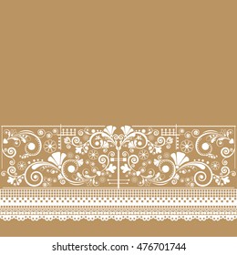 vector vintage floral  background