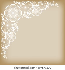 vector vintage floral  background