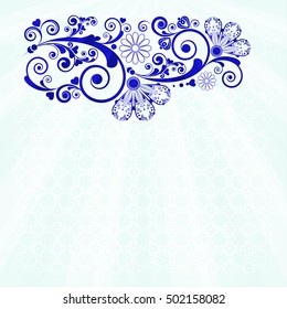 vector vintage floral  background