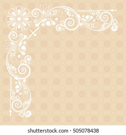 vector vintage floral  background