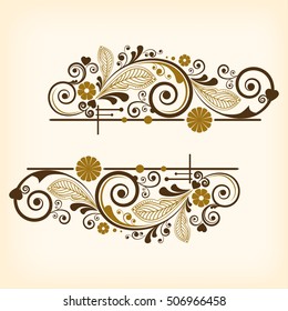 vector vintage floral  background
