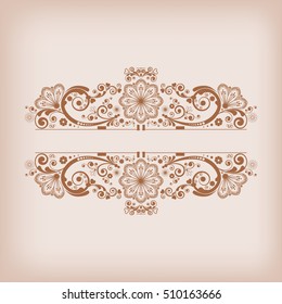 vector vintage floral  background
