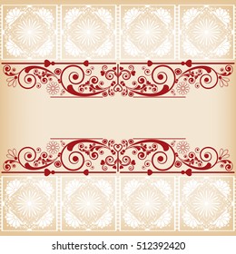 vector vintage floral  background
