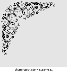 vector vintage floral  background