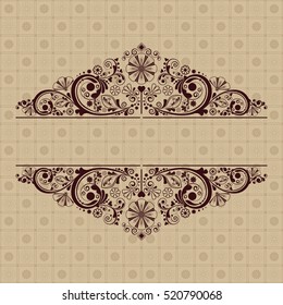 vector vintage floral  background
