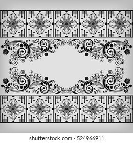 vector vintage floral  background
