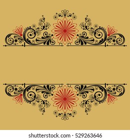 vector vintage floral  background