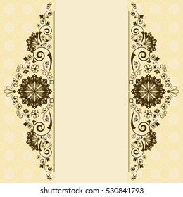 vector vintage floral  background