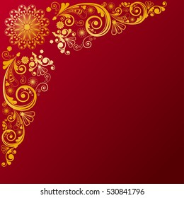vector vintage floral  background