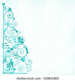 vector vintage floral  background