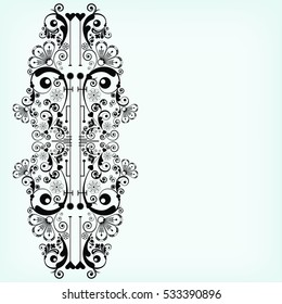 vector vintage floral  background