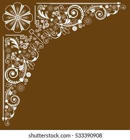 vector vintage floral  background
