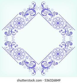 vector vintage floral  background