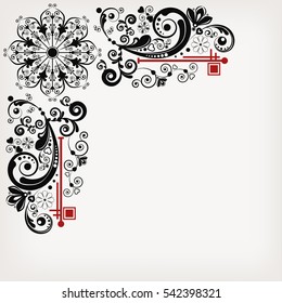 vector vintage floral  background