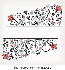 vector vintage floral  background