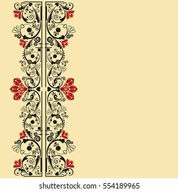 vector vintage floral  background