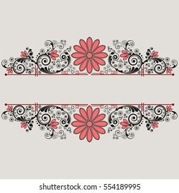 vector vintage floral  background