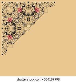 vector vintage floral  background