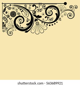 vector vintage floral  background