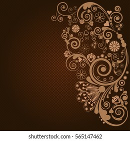 vector vintage floral  background