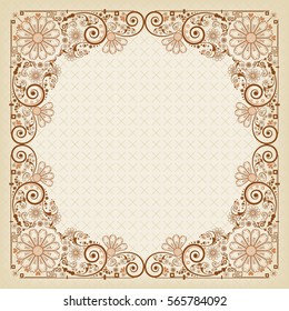 vector vintage floral  background