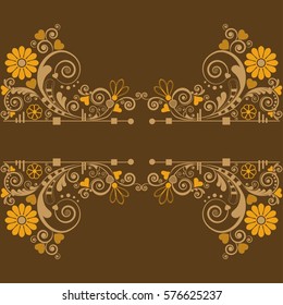 vector vintage floral  background