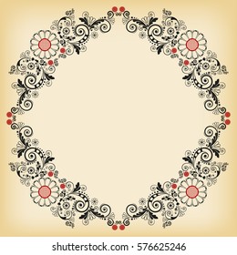 vector vintage floral  background