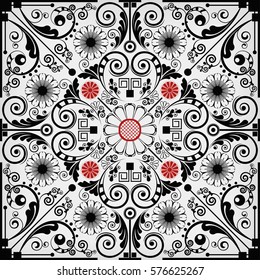 vector vintage floral  background
