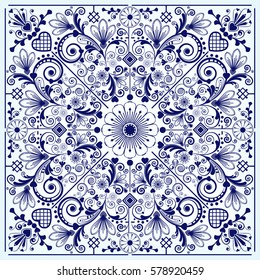 vector vintage floral  background