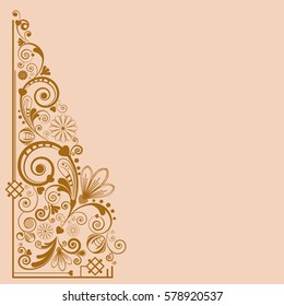 vector vintage floral  background