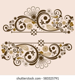 vector vintage floral  background
