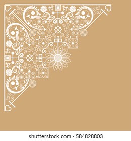vector vintage floral  background
