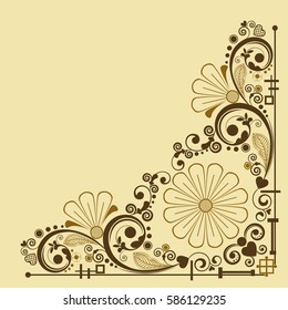vector vintage floral  background