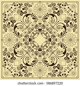 vector vintage floral  background