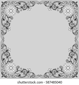 vector vintage floral  background