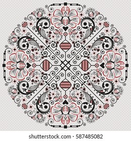 vector vintage floral  background