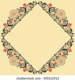 vector vintage floral  background
