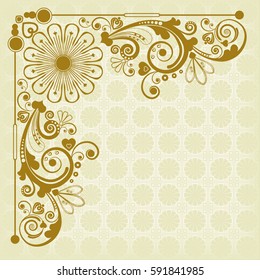 vector vintage floral  background