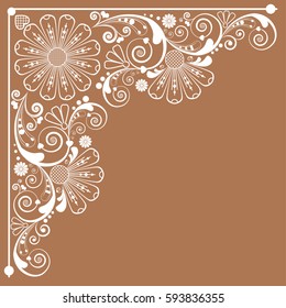 vector vintage floral  background